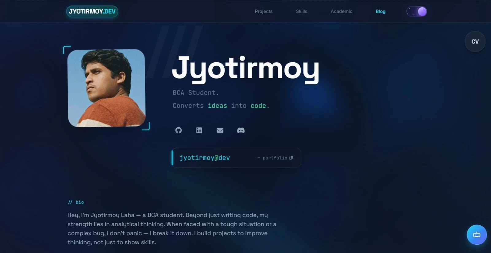 Portfolio Website Preview
