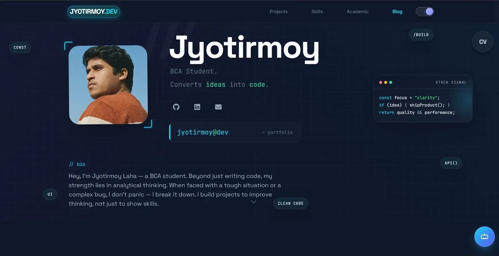 Portfolio Website Preview