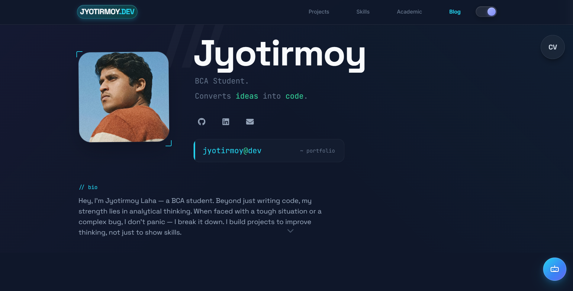 Portfolio Website Preview