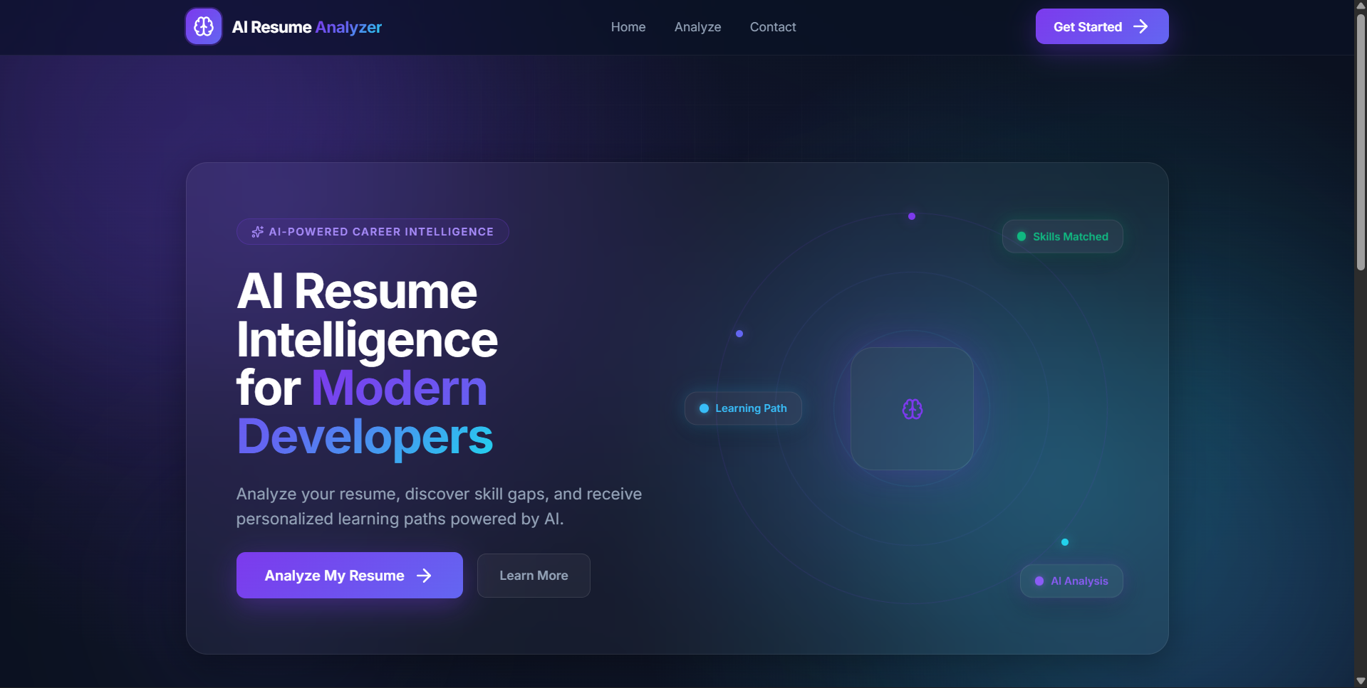 AI Resume Analyzer Preview